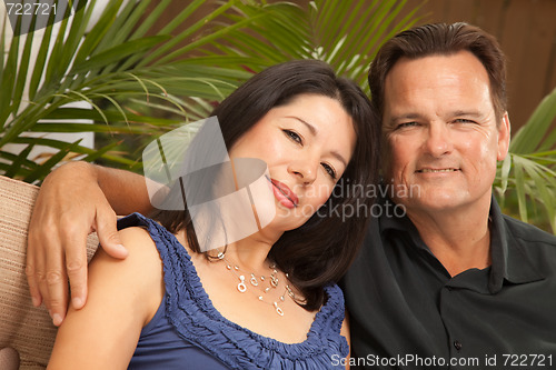 Image of Attractive Hispanic and Caucasian Couple