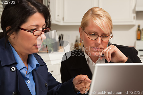 Image of Businesswomen Working on the Laptop