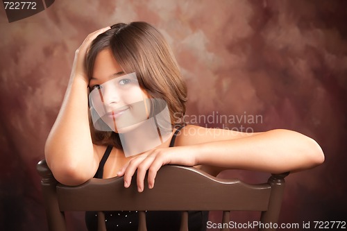 Image of Pretty Hispanic Girl Portrait