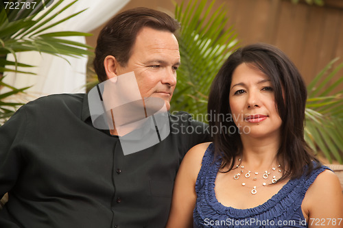 Image of Attractive Hispanic and Caucasian Couple