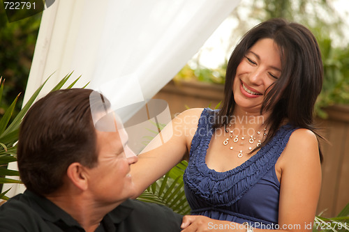 Image of Attractive Hispanic and Caucasian Couple