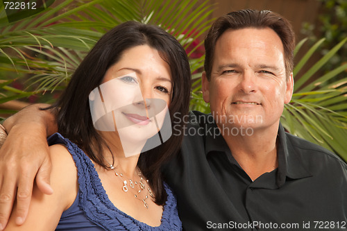 Image of Attractive Hispanic and Caucasian Couple