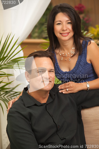 Image of Attractive Hispanic and Caucasian Couple
