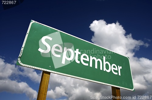 Image of September Green Road Sign
