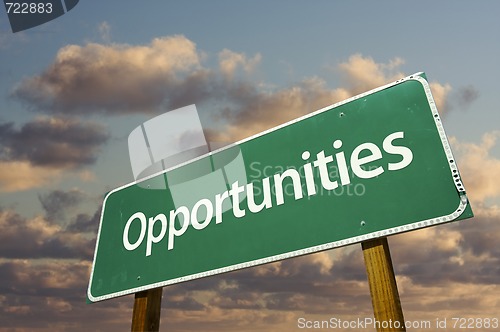 Image of Opportunities Green Road Sign
