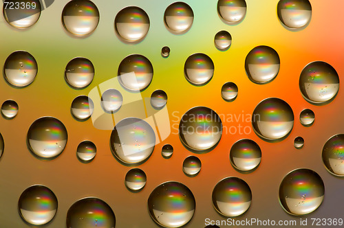 Image of colored drops background