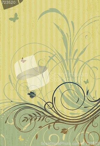 Image of  Floral Decorative background