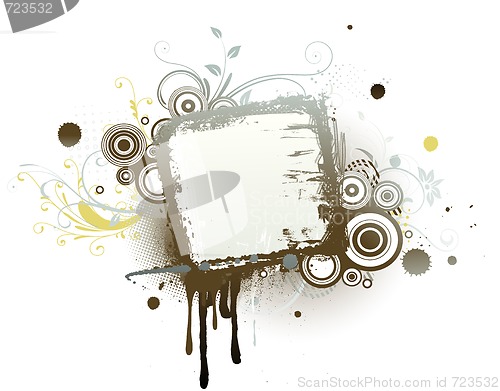 Image of urban floral frame