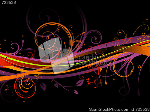 Image of floral decorative background