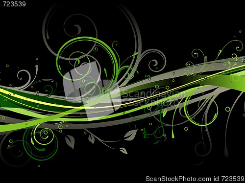 Image of floral decorative background