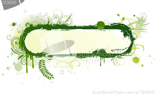 Image of urban floral frame