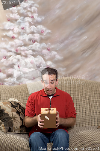 Image of Man With Present