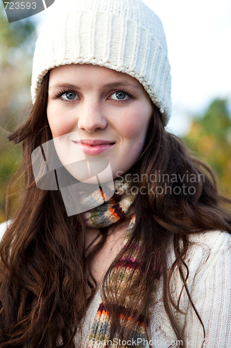 Image of Beautiful teenager outdoor