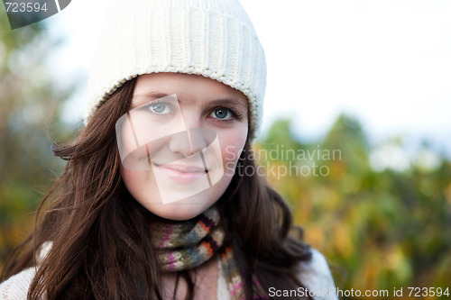 Image of Beautiful teenager outdoor