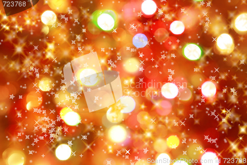 Image of Christmas lights background