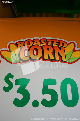 Image of Roasted Corn Price Sign