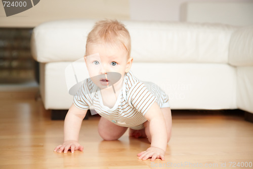 Image of baby on a floor