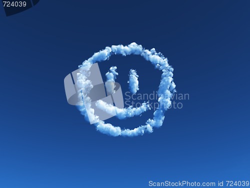 Image of clouds smiley