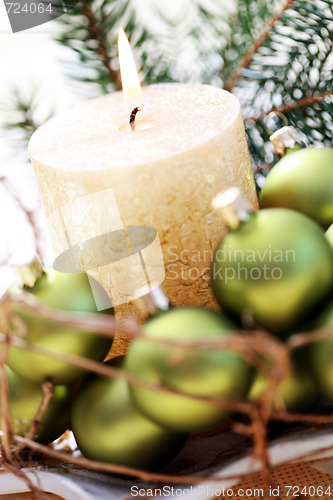 Image of Christmas candle