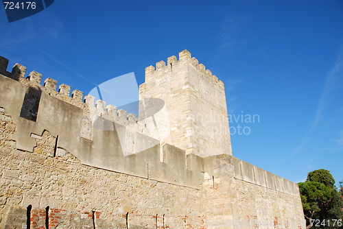 Image of Sao Jorge Castle in Lisbon, Portugal