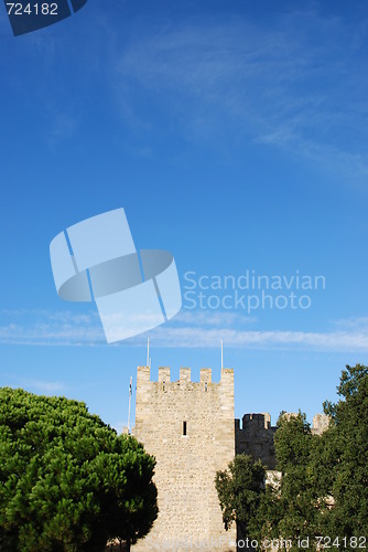 Image of Sao Jorge Castle in Lisbon, Portugal