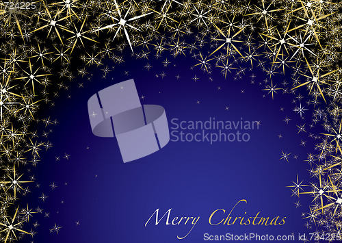 Image of christmas blue star