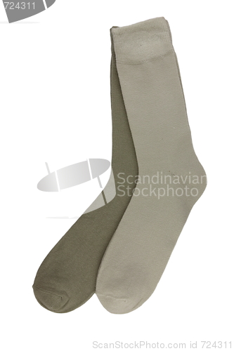 Image of men's socks, isolated on white background