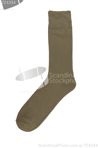 Image of man's sock on a white background.