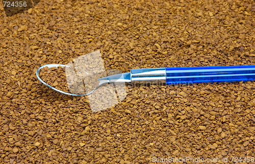 Image of A teaspoon of instant coffee