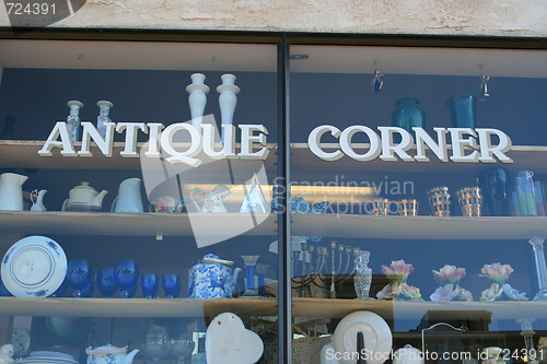 Image of Antiques Store Sign