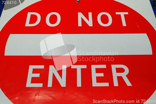 Image of Do Not Enter Sign