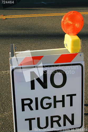 Image of No Right Turn Sign
