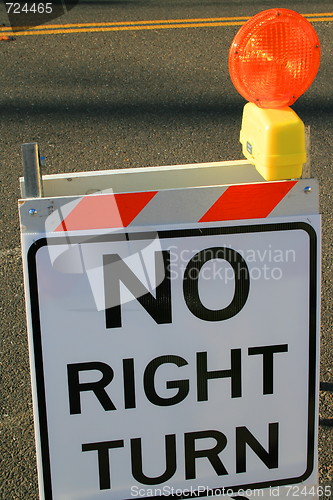 Image of No Right Turn Sign