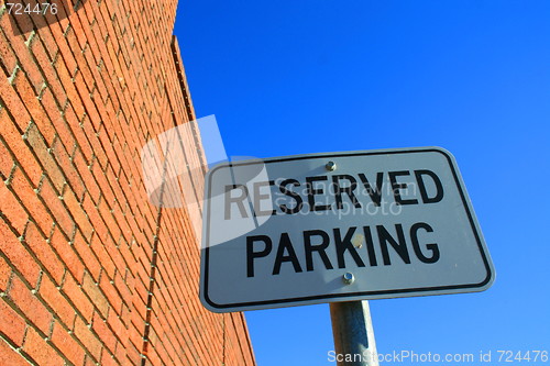 Image of Reserved Parking Sign 