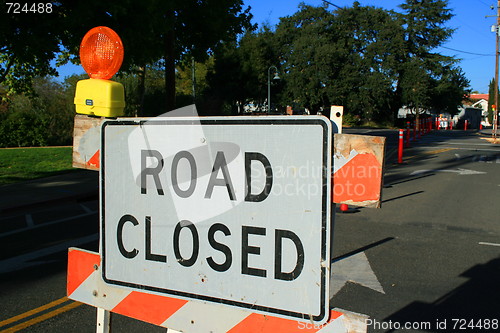 Image of Road Closed Sign 