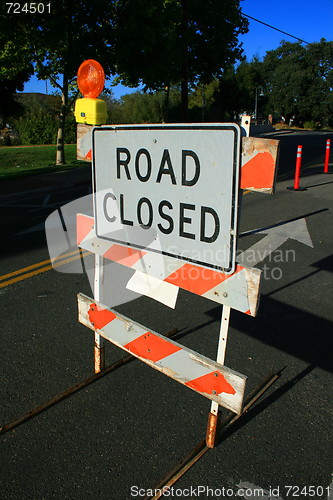 Image of Road Closed Sign 