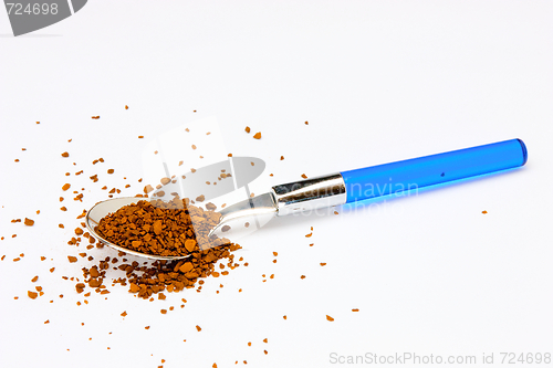 Image of A teaspoon of instant coffee