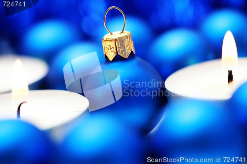 Image of blue decoration