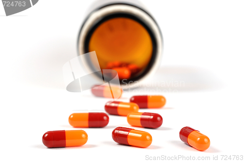 Image of Capsules on White