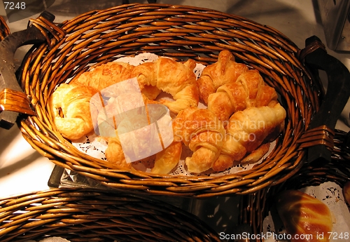 Image of Croissant in basket