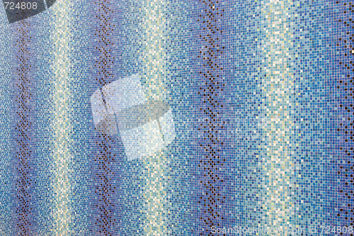 Image of Blue colored mosaic squares