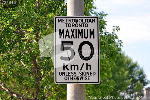 Image of Speed limit sign