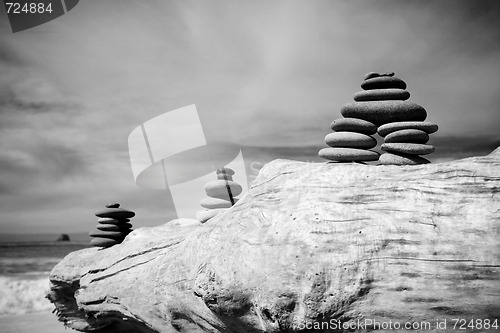 Image of Beach Zen Stone Pile