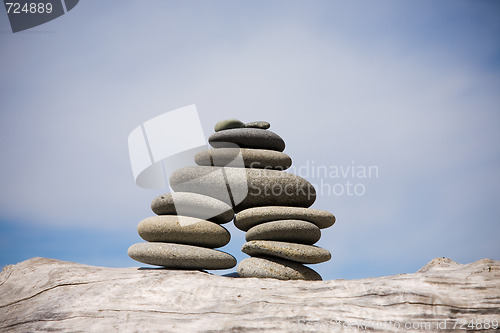 Image of Beach Zen Stone Pile