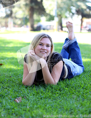 Image of Barefoot on the Grass