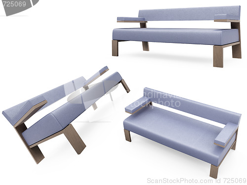 Image of Collection of isolated sofas