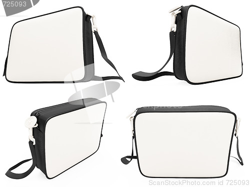 Image of Collage of isolated handbags