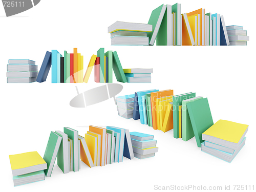 Image of Collage of isolated books