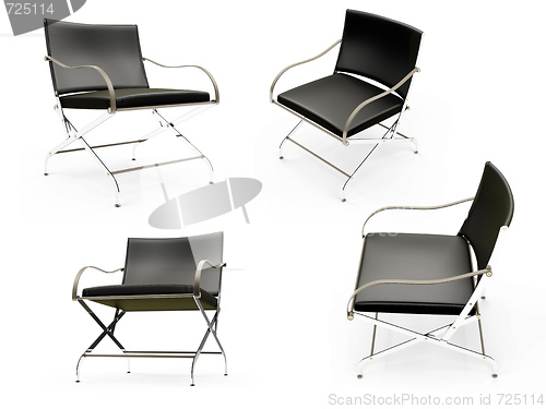 Image of Collage of isolated armchairs