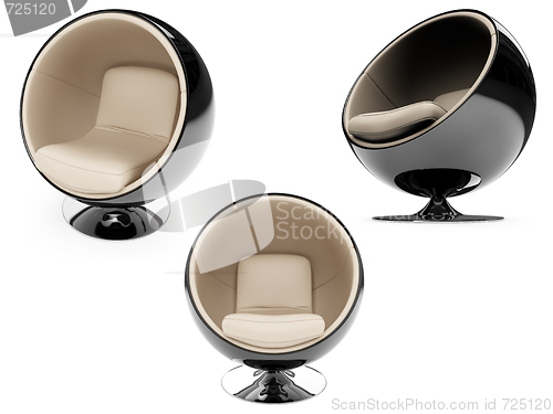 Image of Collage of isolated armchairs